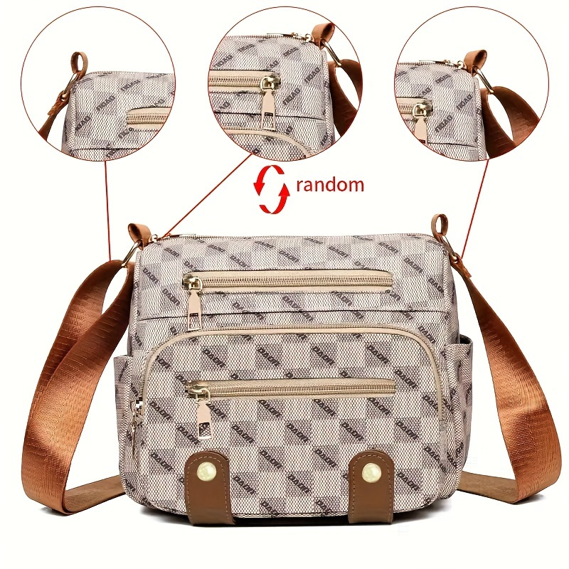 Women’s Vegan Leather Shoulder Bag | Multi-Pocket