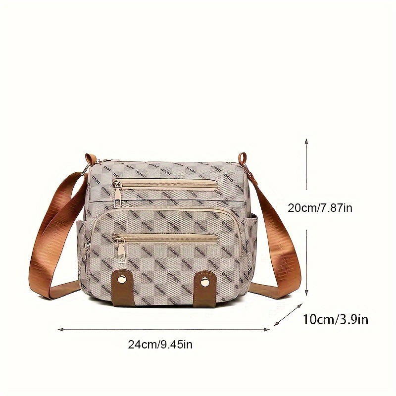 Women’s Vegan Leather Shoulder Bag | Multi-Pocket