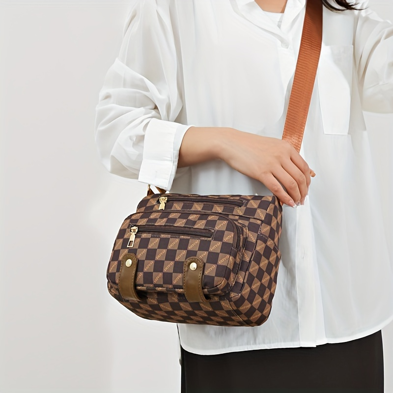 Women’s Vegan Leather Shoulder Bag | Multi-Pocket