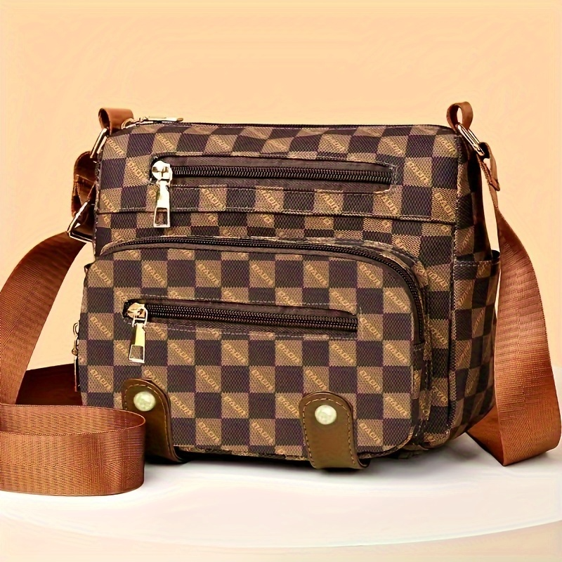 Women’s Vegan Leather Shoulder Bag | Multi-Pocket