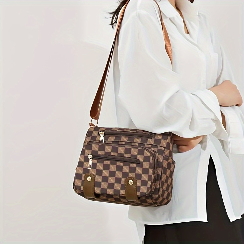 Women’s Vegan Leather Shoulder Bag | Multi-Pocket