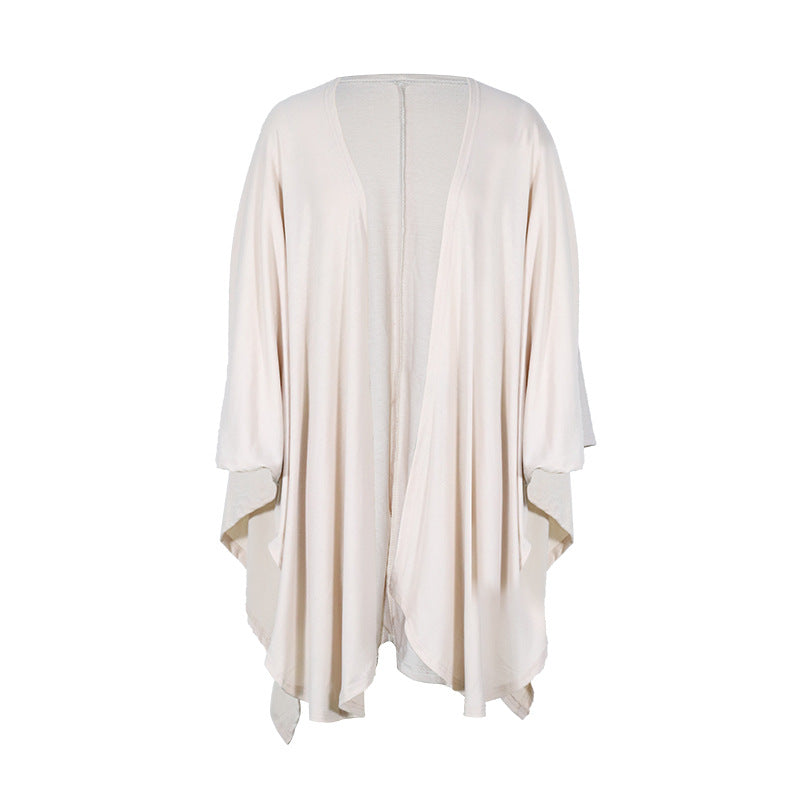 Women’s Mid-Length Knitted Cardigan | Cozy Irregular Winter Style