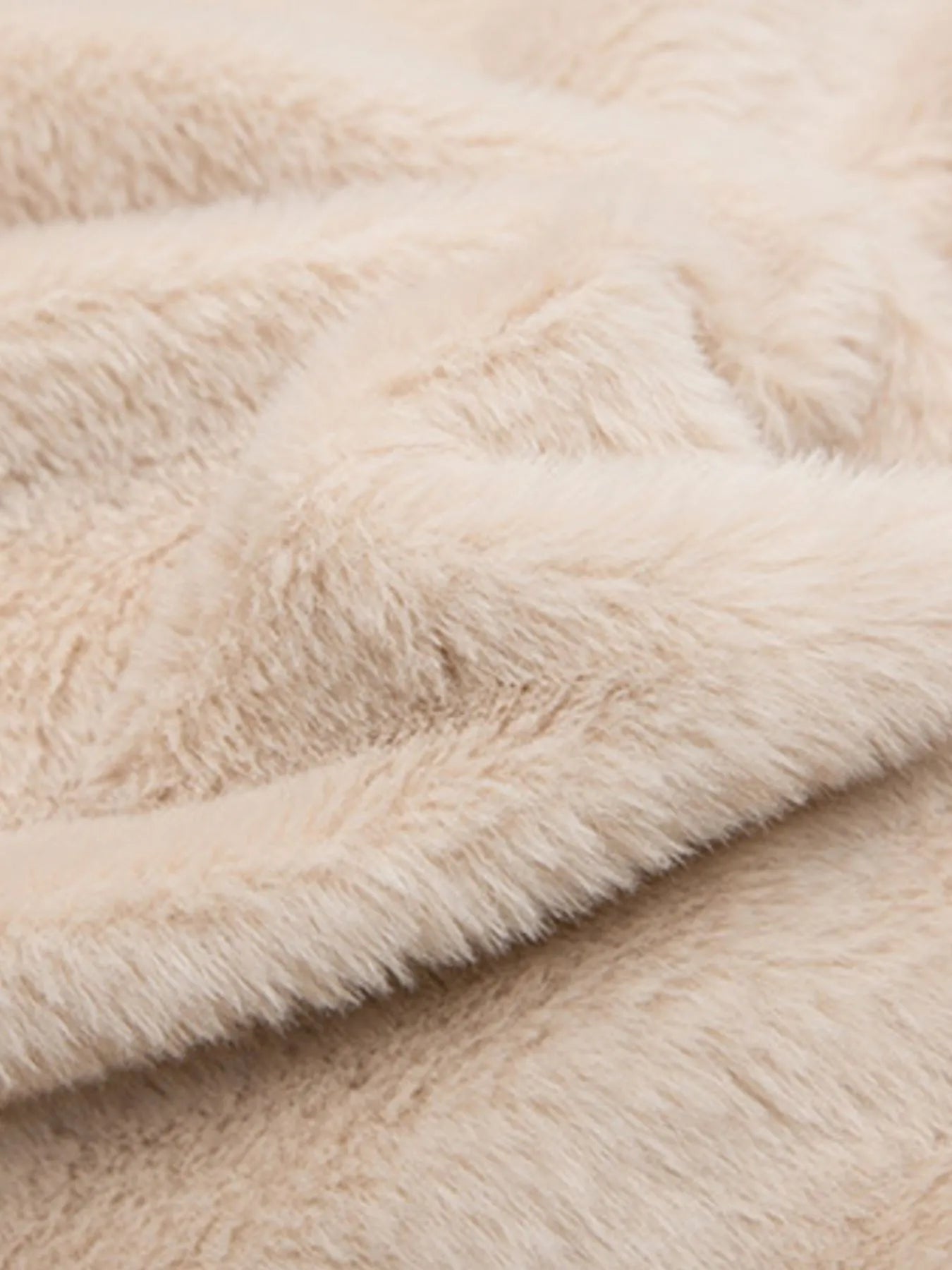 Men's Faux Fur Hooded Zip Up Jacket