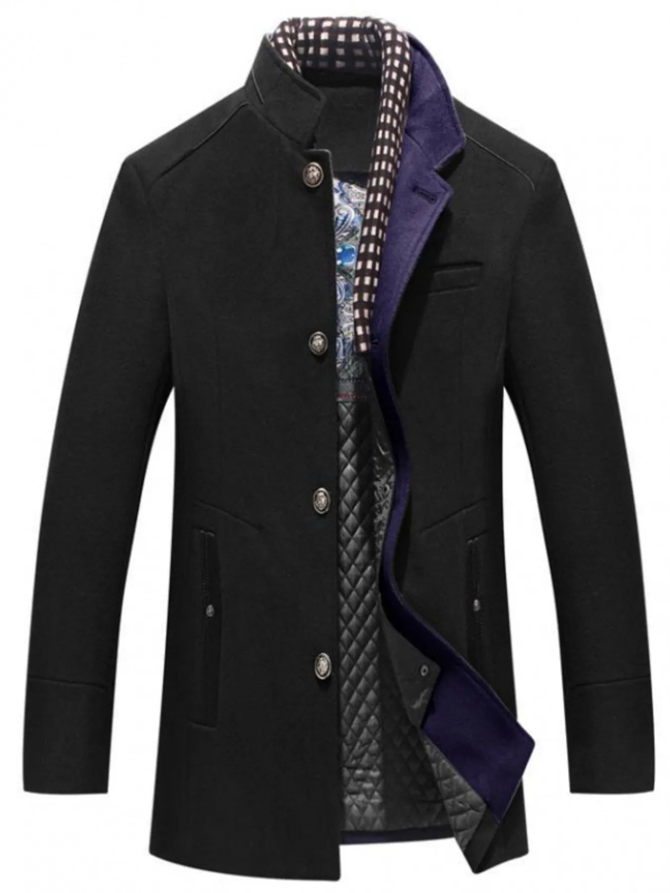 Men’s Plus Size Quilted Coat | Warm & Durable Outerwear