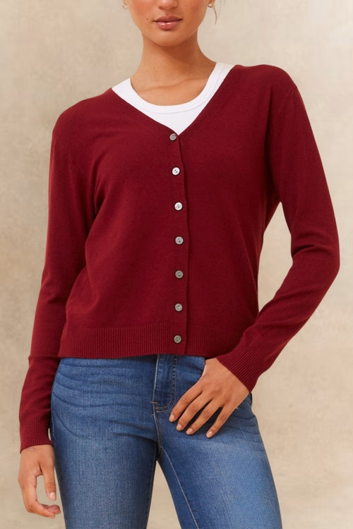 Collette Lightweight Cardigan | Soft Button-Front Women’s Knit