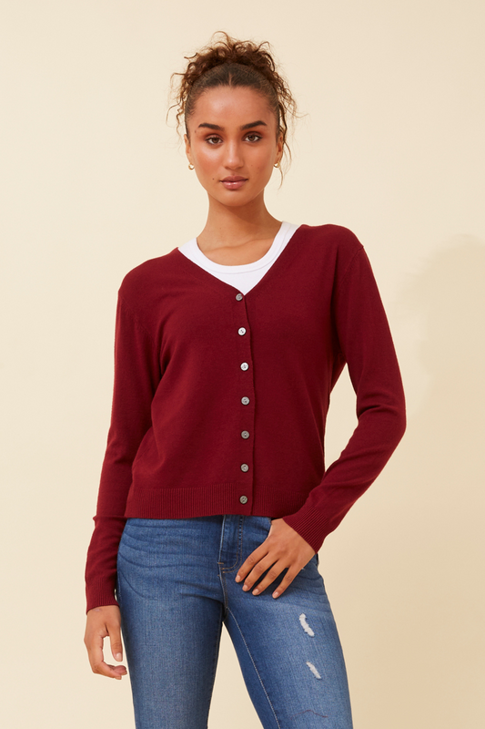 Collette Lightweight Cardigan | Soft Button-Front Women’s Knit