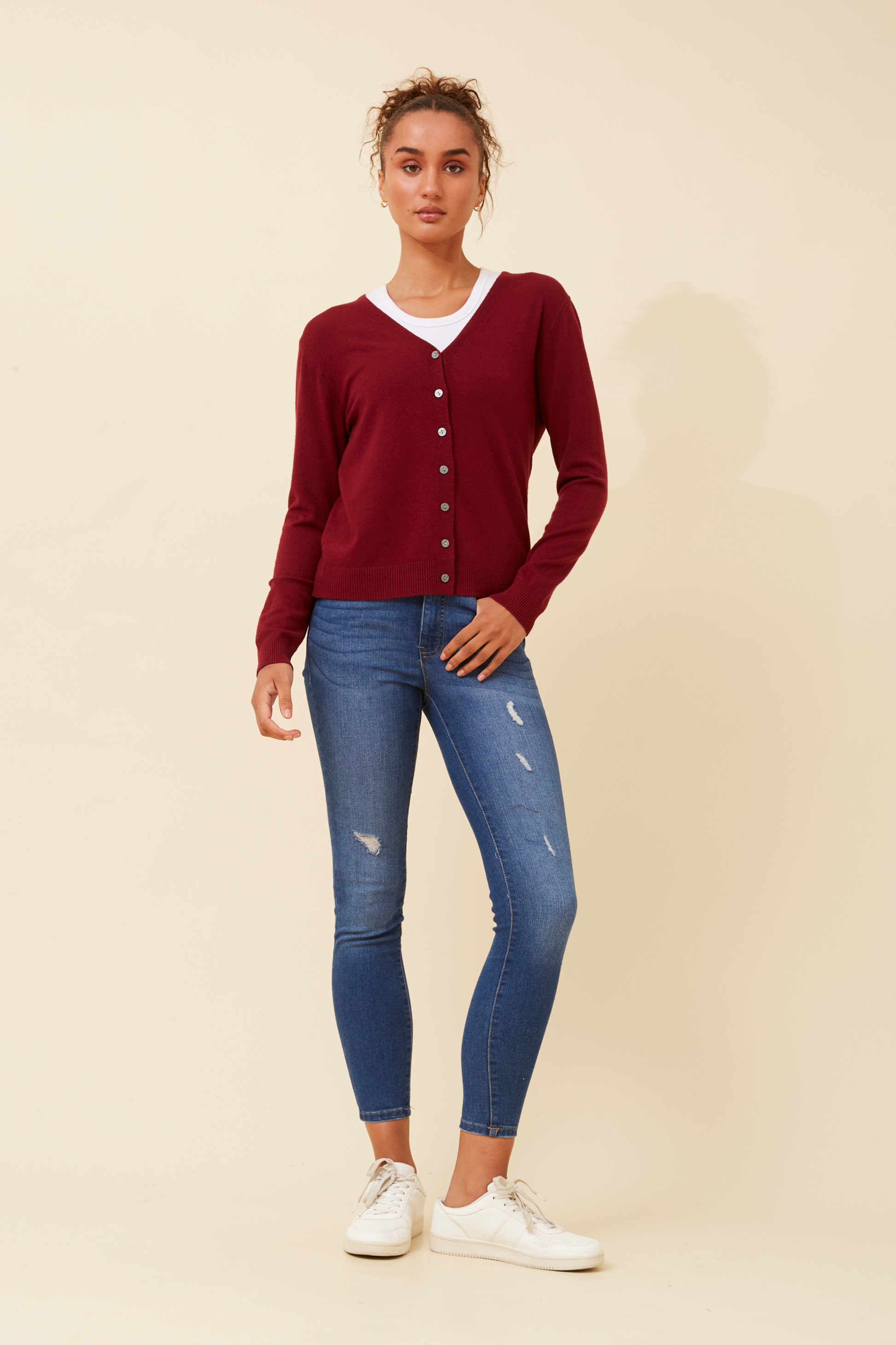 Collette Lightweight Cardigan | Soft Button-Front Women’s Knit
