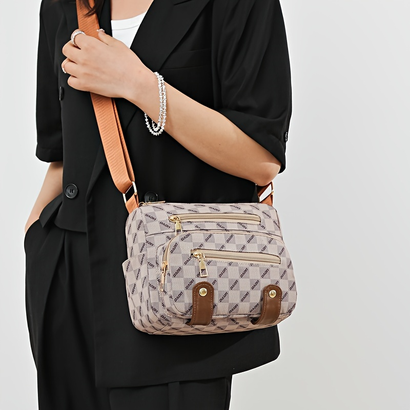 Women’s Vegan Leather Shoulder Bag | Multi-Pocket