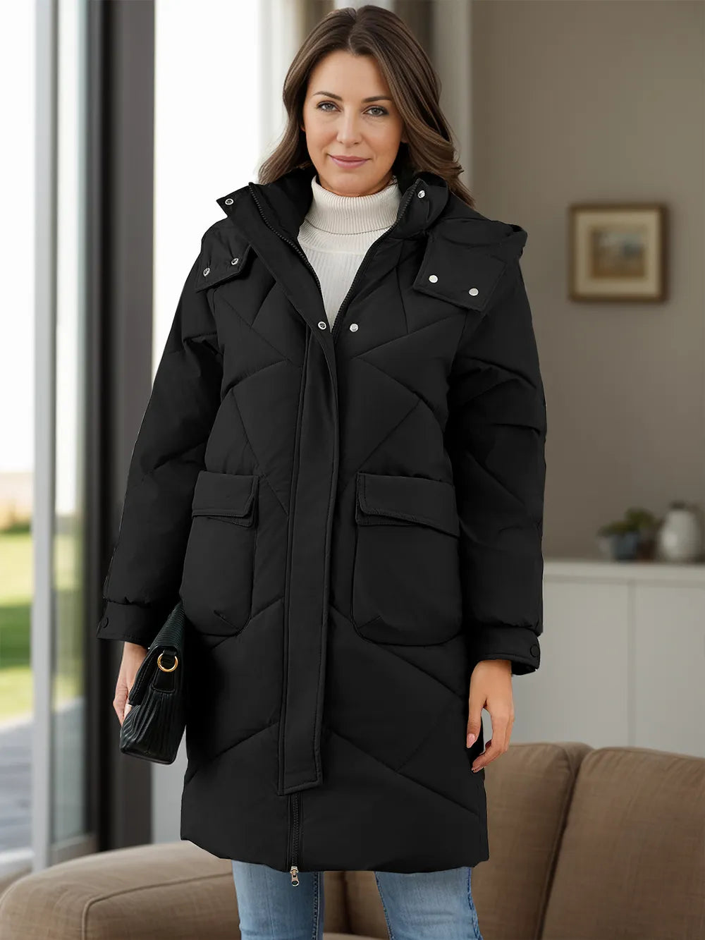 Quilted Hooded Coat | Warm & Lightweight Winter Wear