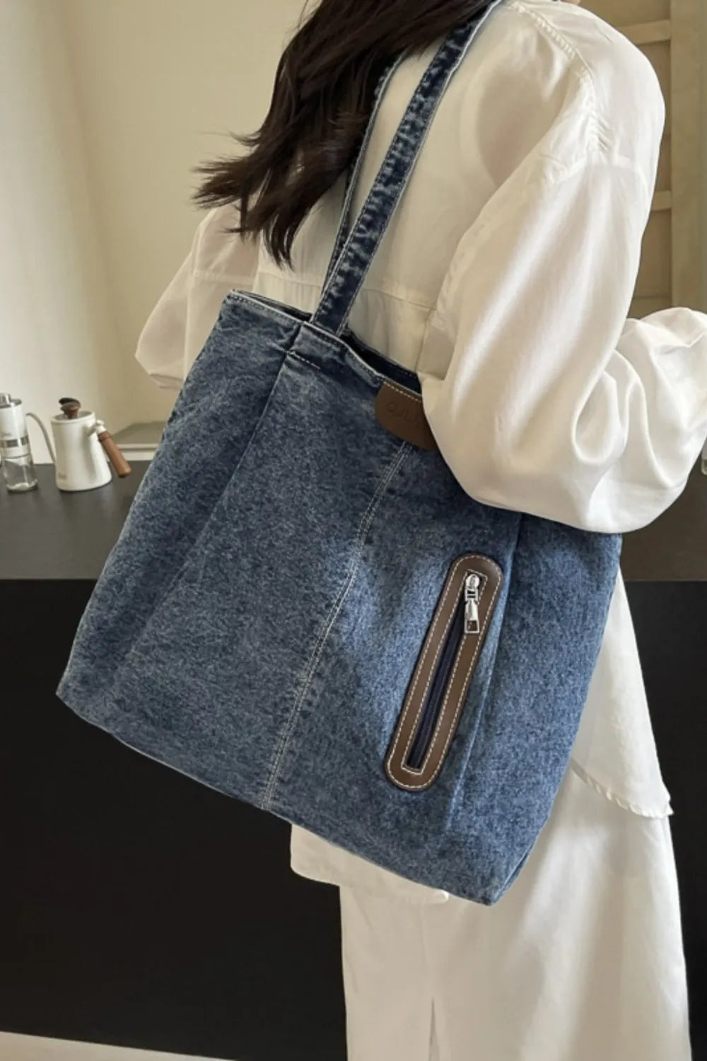 Casual Denim Tote | Durable & Trendy Everyday Bag