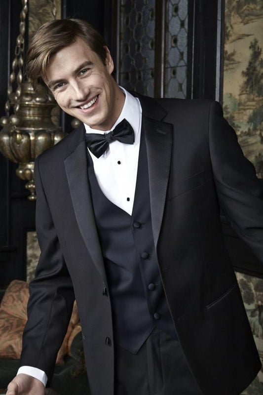 Barcelona Black Tuxedo Jacket | Modern Notch Lapel Suit