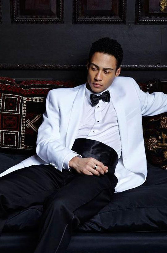 Brentwood White Dinner Jacket | Classic Formal Men’s Attire