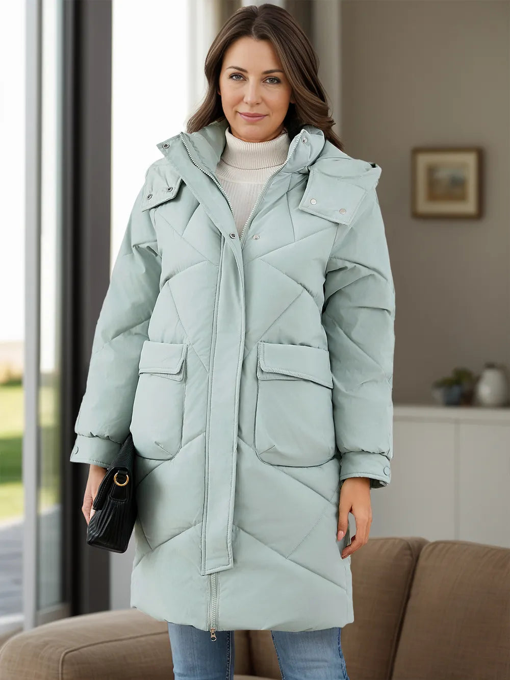Quilted Hooded Coat | Warm & Lightweight Winter Wear